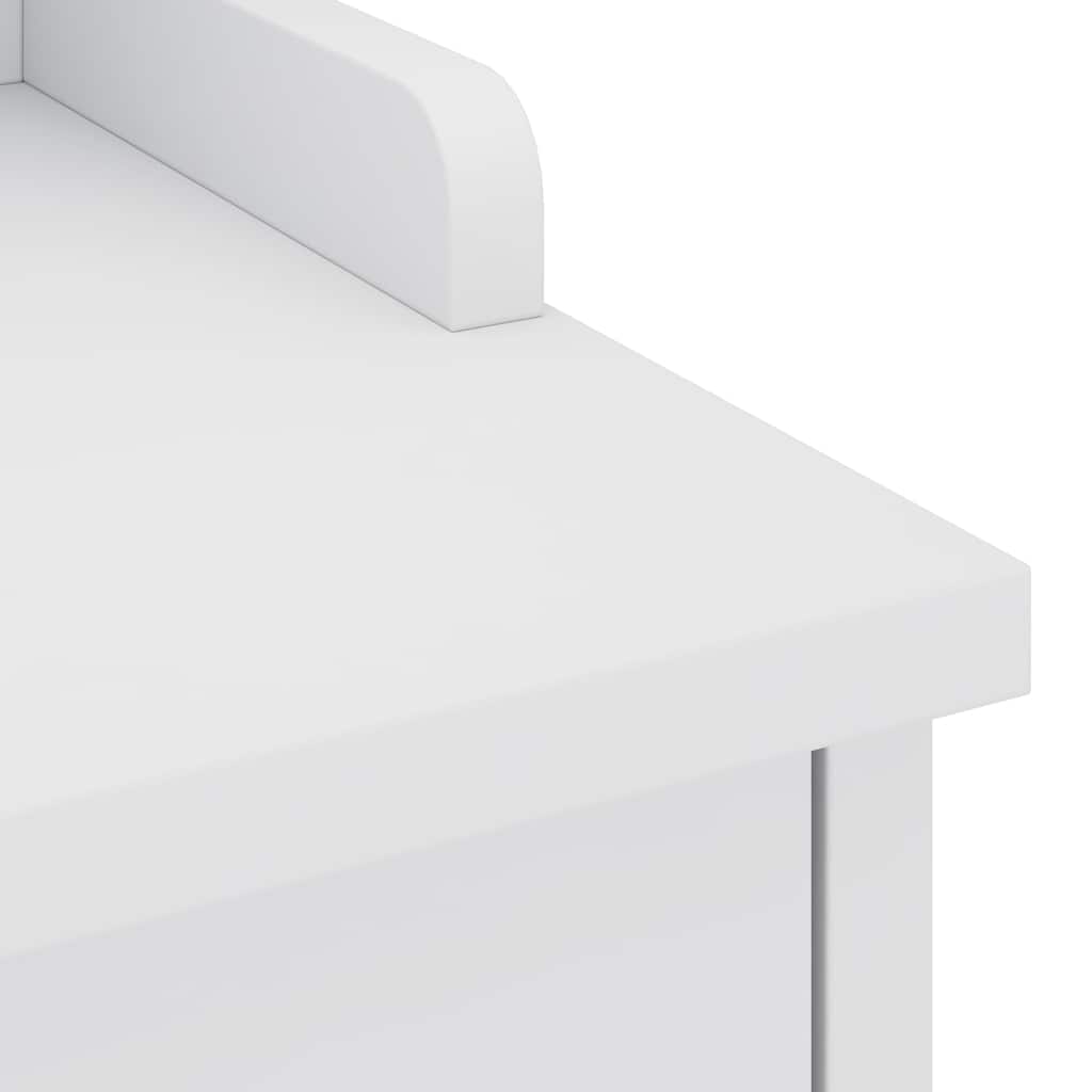 Hallbänk SANDNES Vit 45x40x50 cm massiv Trä furu