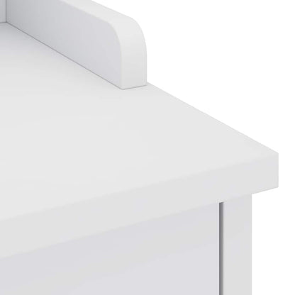 Hallbänk SANDNES Vit 45x40x50 cm massiv Trä furu
