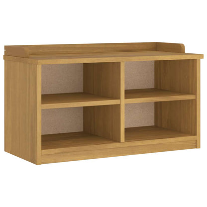 Hallbänk SANDNES 87x40x50 cm massiv Trä furu