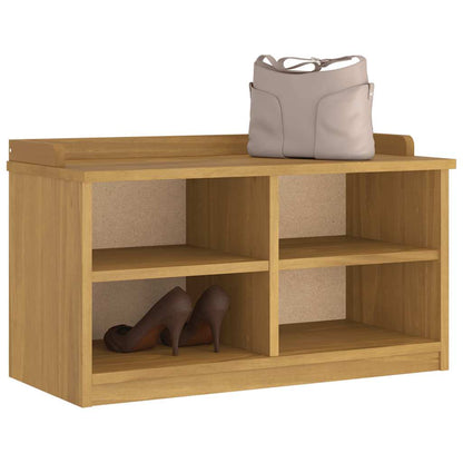 Hallbänk SANDNES 87x40x50 cm massiv Trä furu