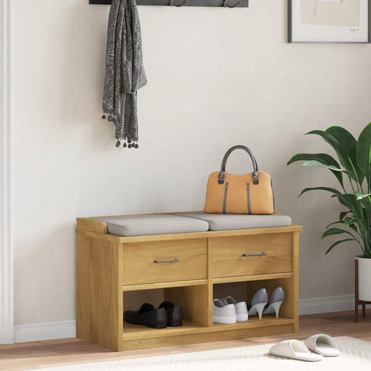Hallbänk SANDNES 87x40x50 cm massiv Trä furu