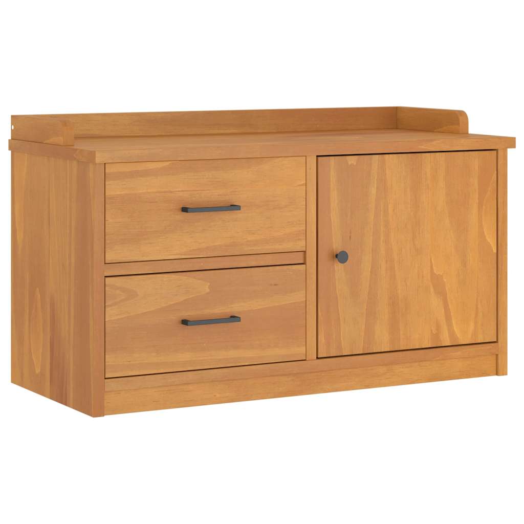Hallbänk SANDNES 87x40x50 cm massiv Trä furu