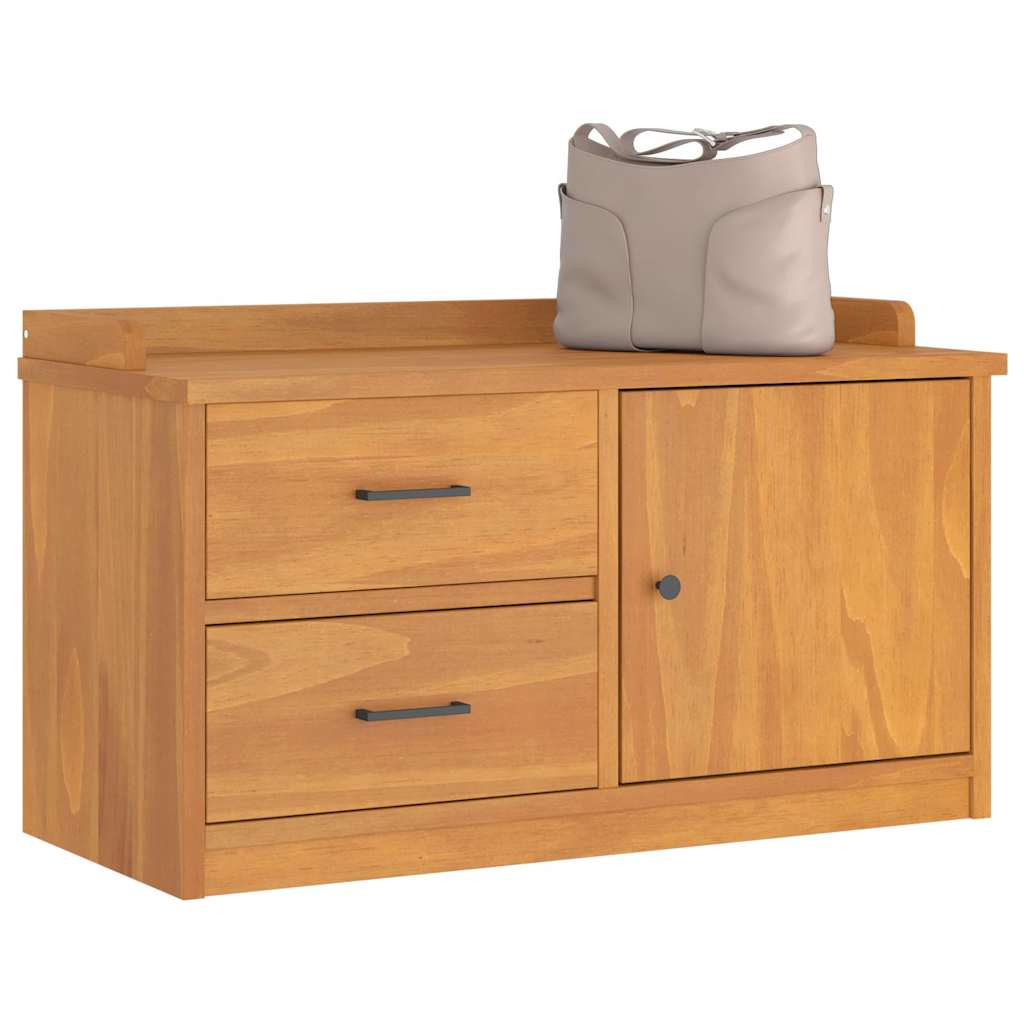 Hallbänk SANDNES 87x40x50 cm massiv Trä furu