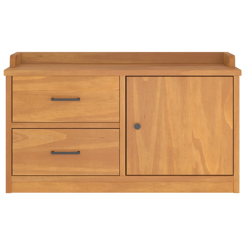 Hallbänk SANDNES 87x40x50 cm massiv Trä furu