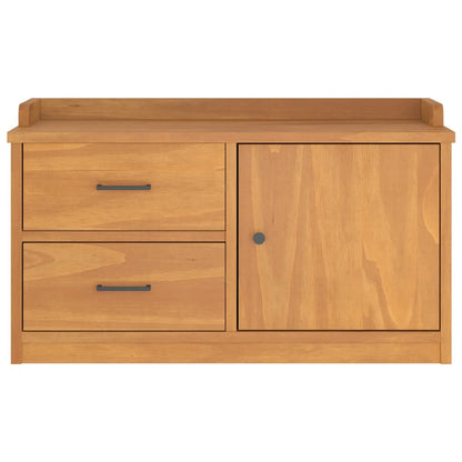 Hallbänk SANDNES 87x40x50 cm massiv Trä furu