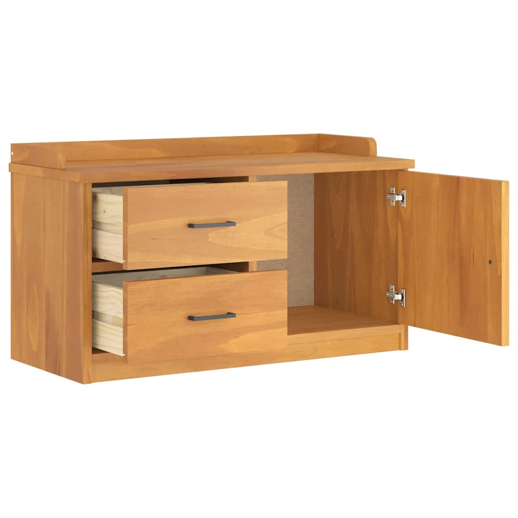 Hallbänk SANDNES 87x40x50 cm massiv Trä furu