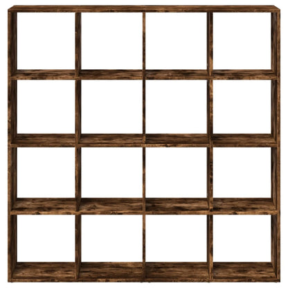 Bokhylla Rökfärgad Ek 137,5x29x137,5 cm