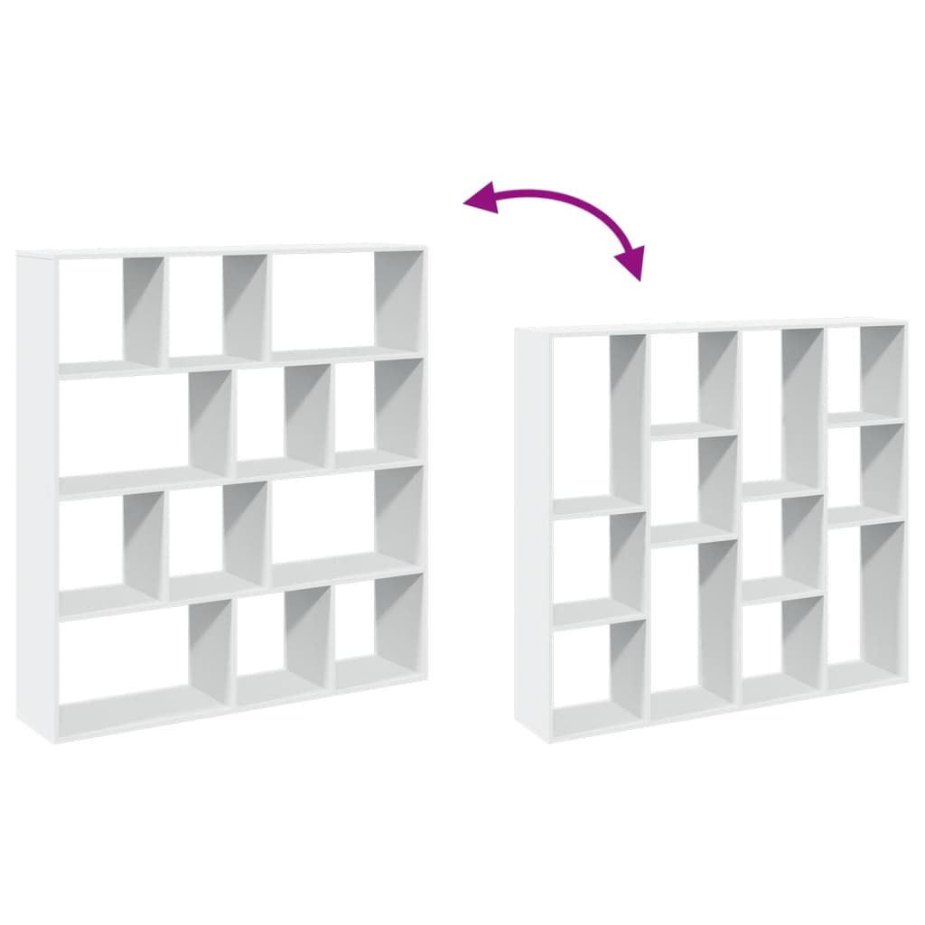 Bokhylla Vit 132x29x141,5 cm