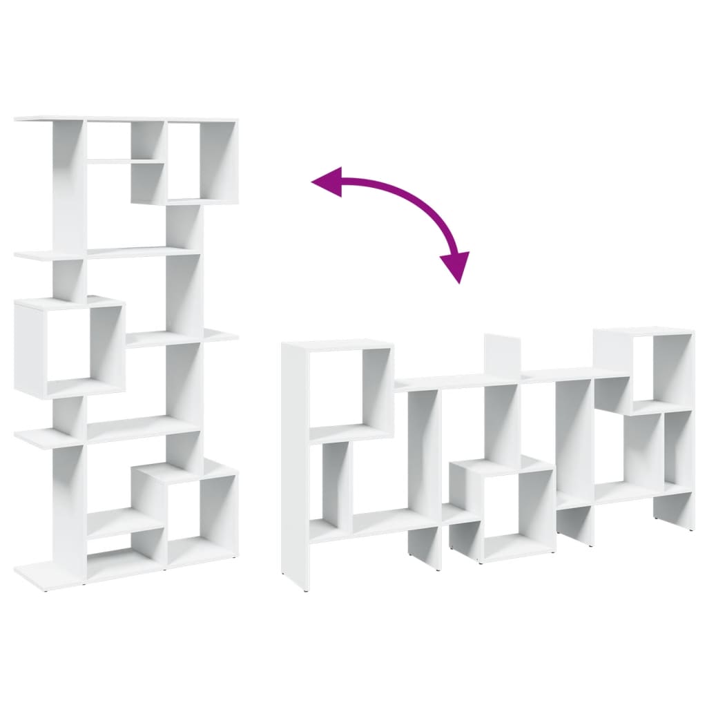 Bokhylla Vit 92x29x188 cm