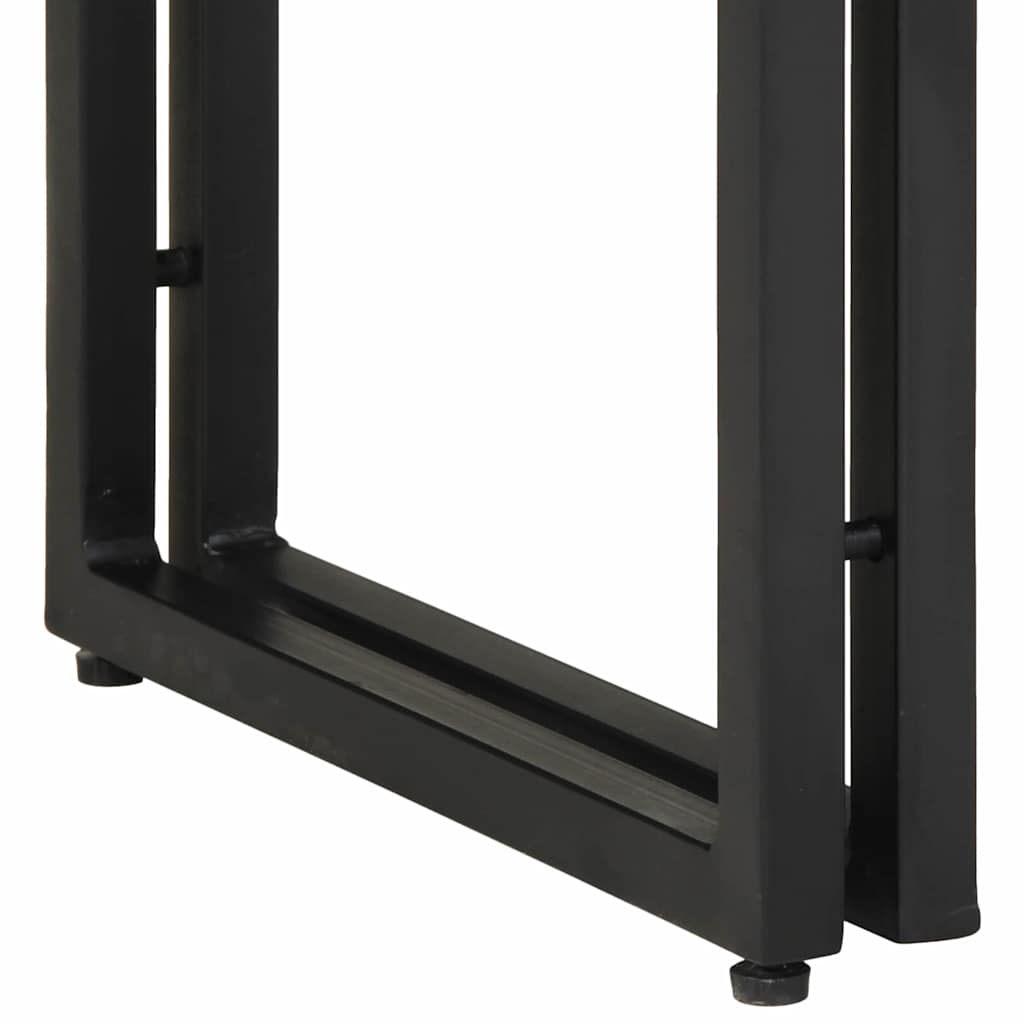 Avlastningsbord Konsollbord Brun med låda 120 x 33 x 75 cm Massivt mangoträ