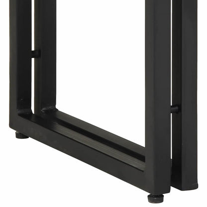 Avlastningsbord Konsollbord Brun med låda 120 x 33 x 75 cm Massivt mangoträ