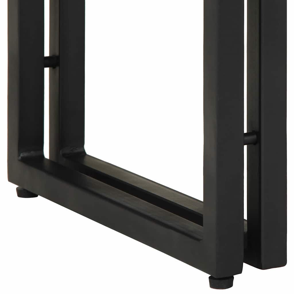 Avlastningsbord Konsollbord Brun med låda 90 x 33 x 75 cm Massivt Akaciaträ