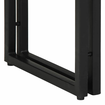 Avlastningsbord Konsollbord Trä Flerfärgsdesign 90 x 33 x 75 cm Solid återvunnen trä
