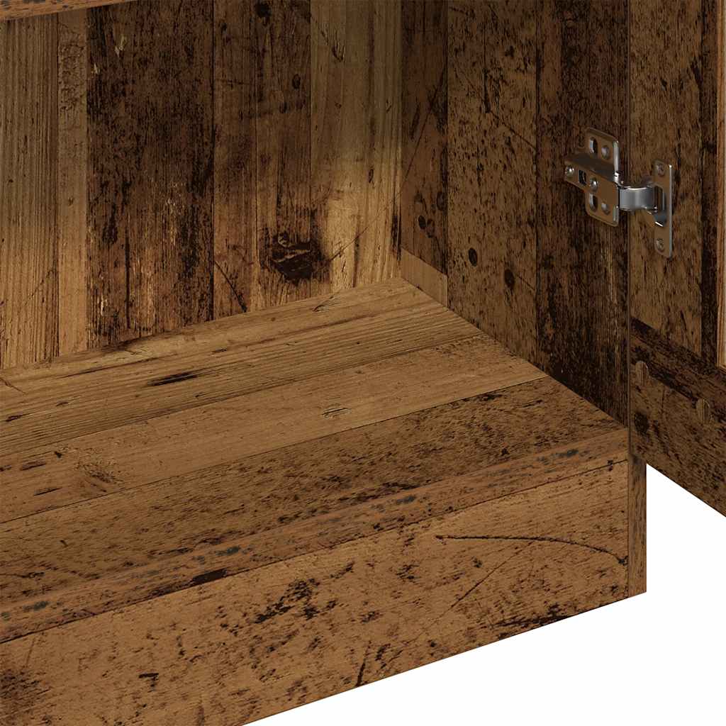 Skåp Åldrat Trä 82,5x30,5x185 cm