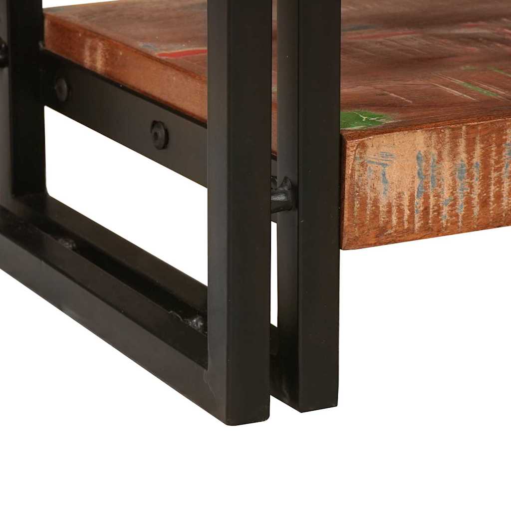 Avlastningsbord Konsollbord Trä med låda med hylla 2 pcs Flerfärgsdesign