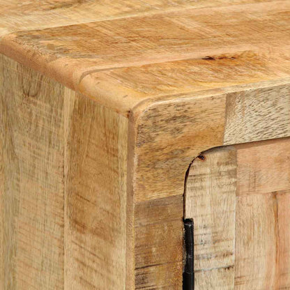Sängbord Nattduksbord Trä 40x32x46 cm massivt grovt mangoträ