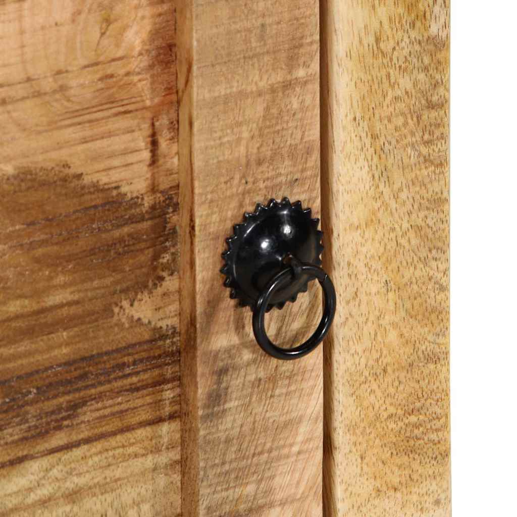 Sängbord Nattduksbord Trä 40x32x46 cm massivt grovt mangoträ