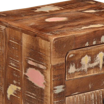 Sängbord Nattduksbord Trä 37x32x50 cm massivt Trä återvunnet