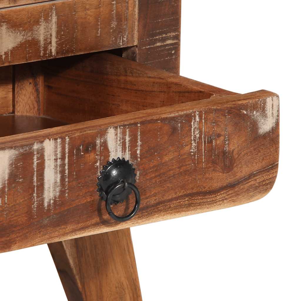 Sängbord Nattduksbord Trä 37x32x50 cm massivt Trä återvunnet