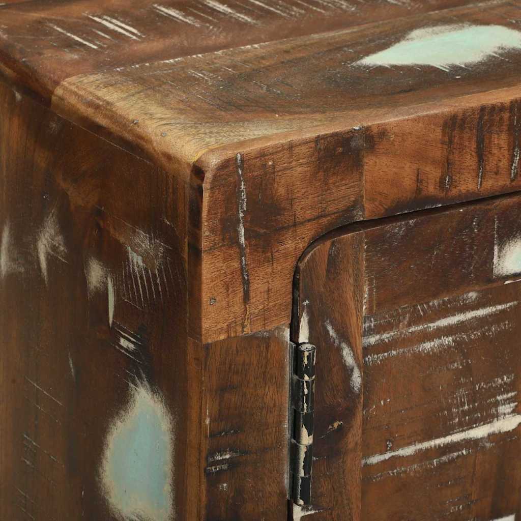 Soffbord Trä Flerfärgsdesign massivt återvunnet trä