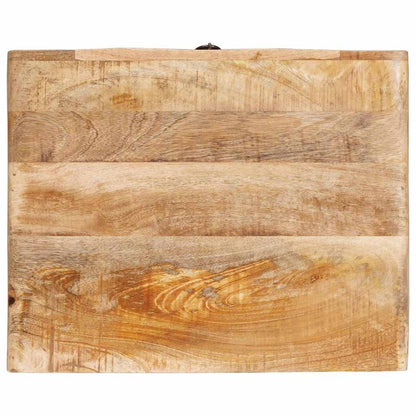 Avlastningsbord Konsollbord Brun med låda 40 x 32 x 46 cm Massivt mangoträ