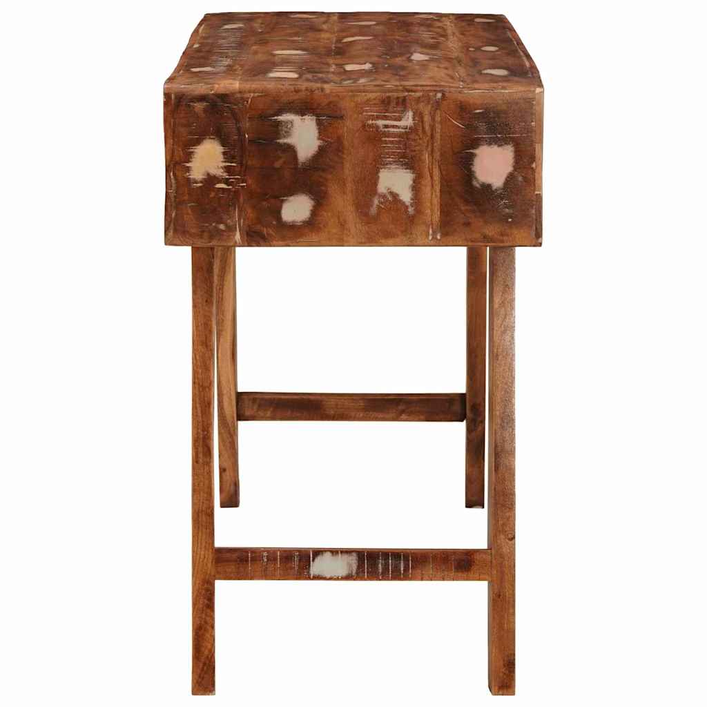 Smyckebord med hylla Brun 90 x 76 x 45 cm Solid återvunnet trä