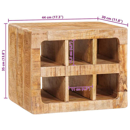 Vinställ Väggmonterad Brun 44 x 30 x 35 cm massivt mangoträ