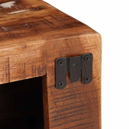 Vinställ Väggmonterad Brun 44 x 30 x 35 cm Solid återvunnet trä