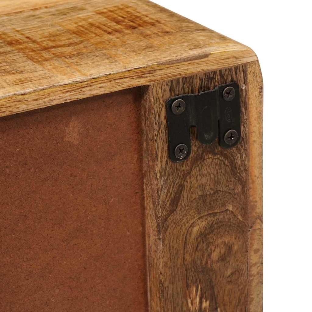 Sängbord Nattduksbord Trä Väggmonterad sänggavel Brun 40 x 30 x 36 cm massivt mangoträ