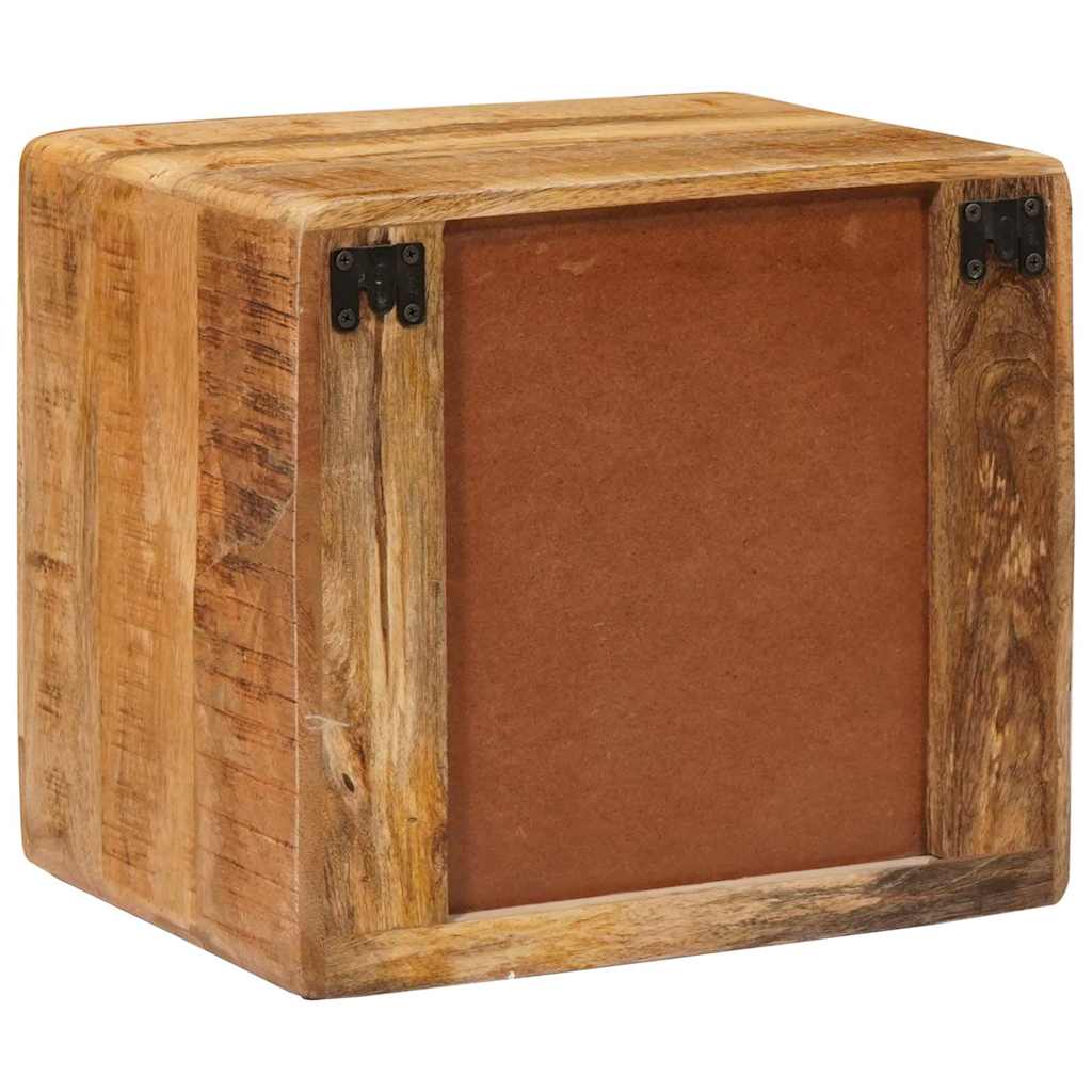 Sängbord Nattduksbord Trä Väggmonterad sänggavel Brun 40 x 30 x 36 cm massivt mangoträ