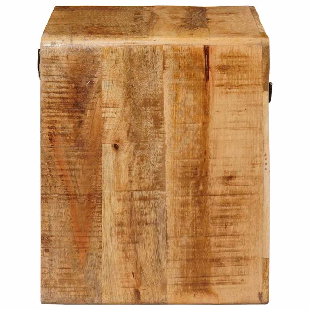 Sängbord Nattduksbord Trä Väggmonterad sänggavel Brun 40 x 30 x 36 cm massivt mangoträ