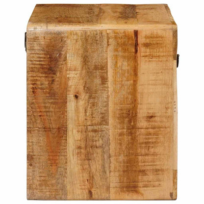 Sängbord Nattduksbord Trä Väggmonterad sänggavel Brun 40 x 30 x 36 cm massivt mangoträ