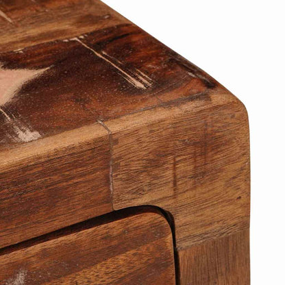 Sängbord Nattduksbord Trä Väggmonterad sänggavel med låda Flerfärgsdesign 40 x 30 x 36 cm