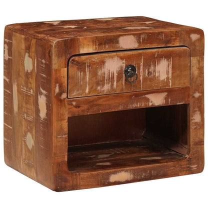 Sängbord Nattduksbord Trä Väggmonterad sänggavel med låda Flerfärgsdesign 40 x 30 x 36 cm