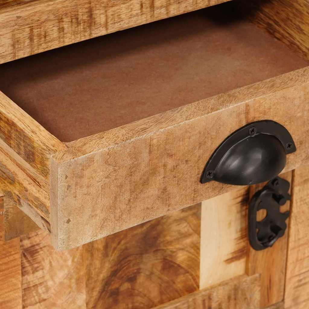 Skåp Brun med låda 40 x 30 x 120.5 cm massivt mangoträ