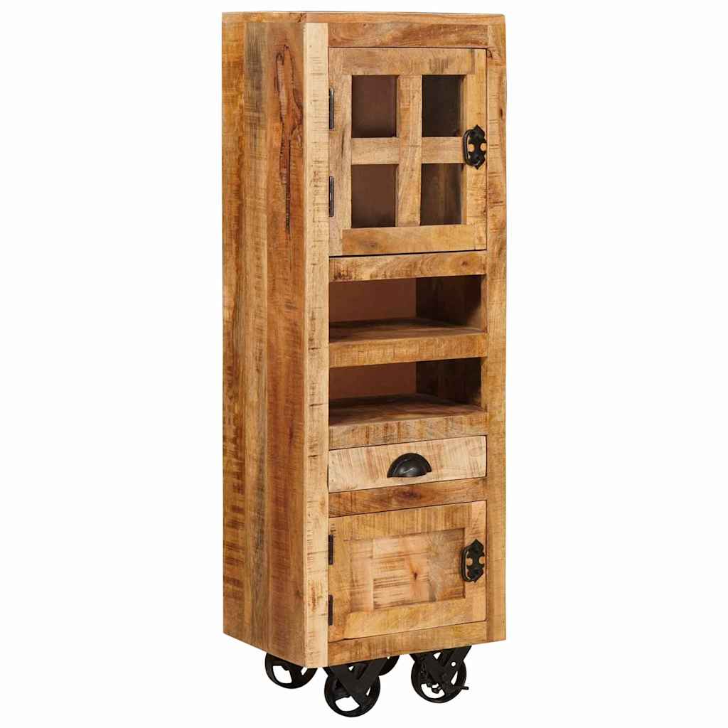 Skåp Brun med låda 40 x 30 x 120.5 cm massivt mangoträ