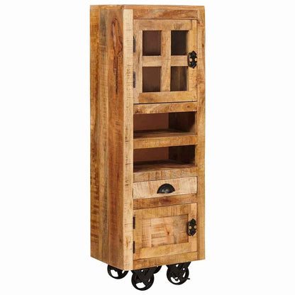 Skåp Brun med låda 40 x 30 x 120.5 cm massivt mangoträ