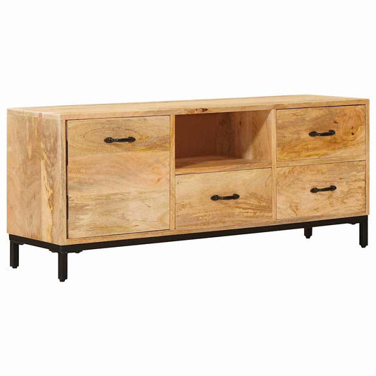 TV-Möbel Brun TV-Bänkar med låda 110 x 30 x 46 cm Massivt mangoträ