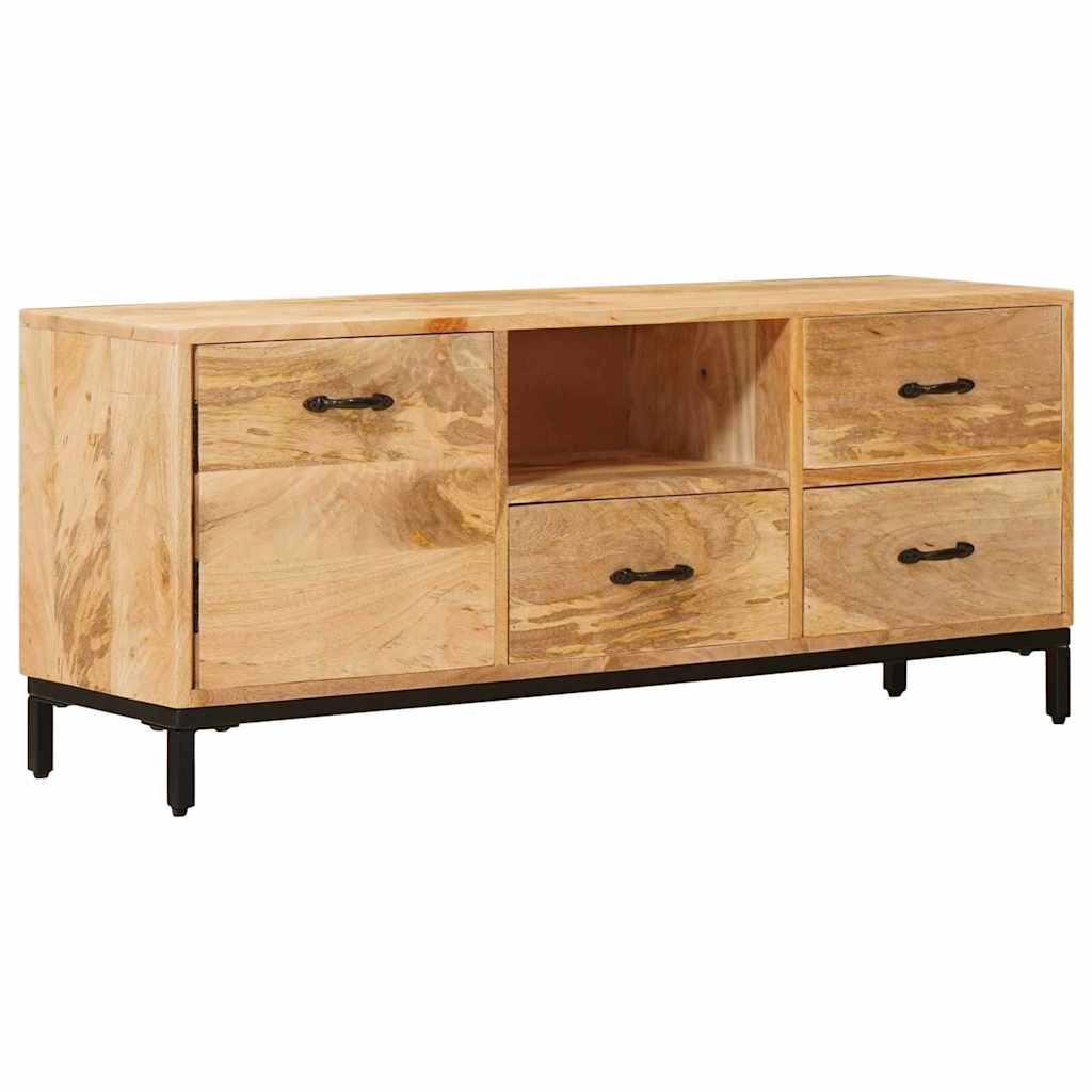 TV-Möbel Brun TV-Bänkar med låda 110 x 30 x 46 cm Massivt mangoträ