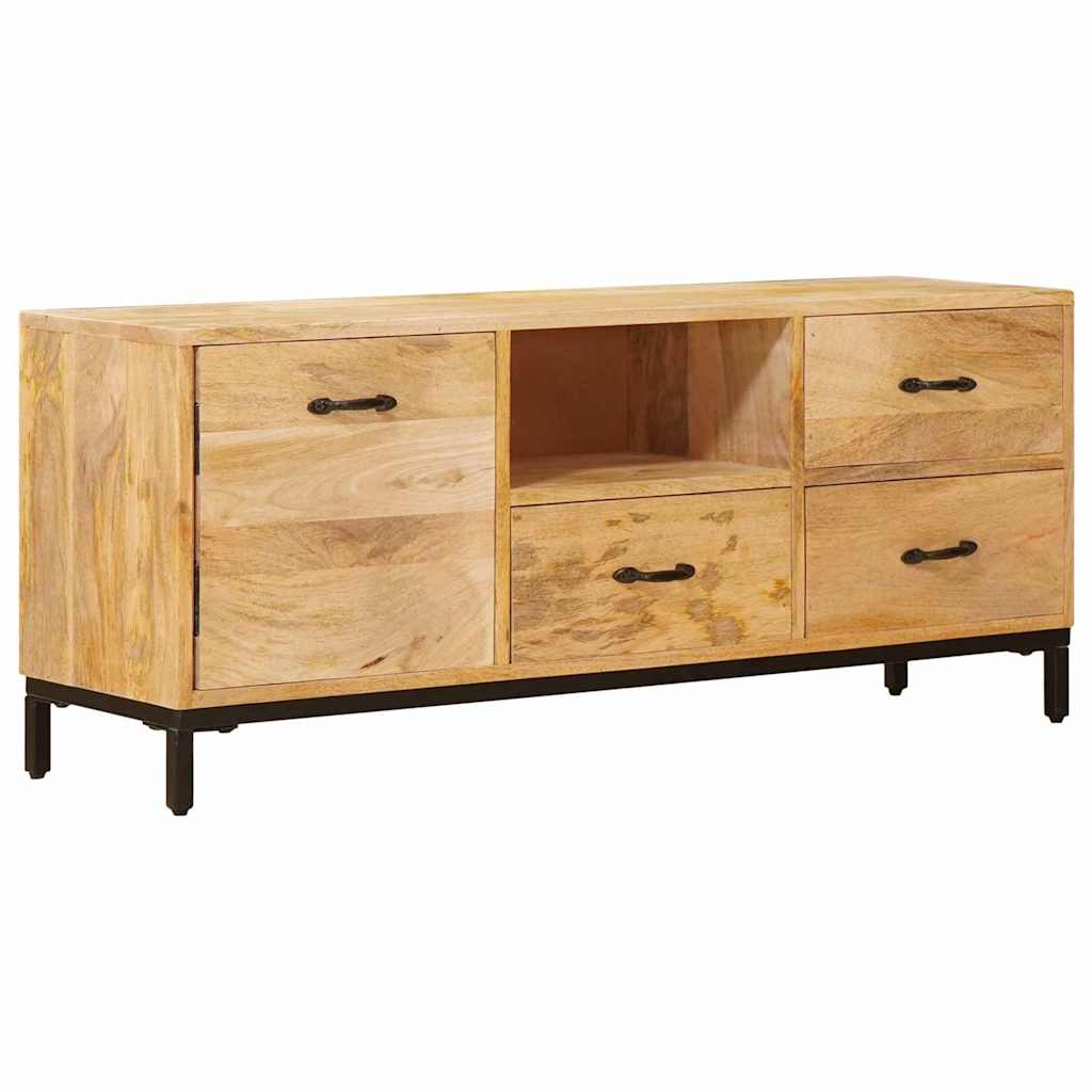 TV-Möbel Brun TV-Bänkar med låda 110 x 30 x 46 cm Massivt mangoträ