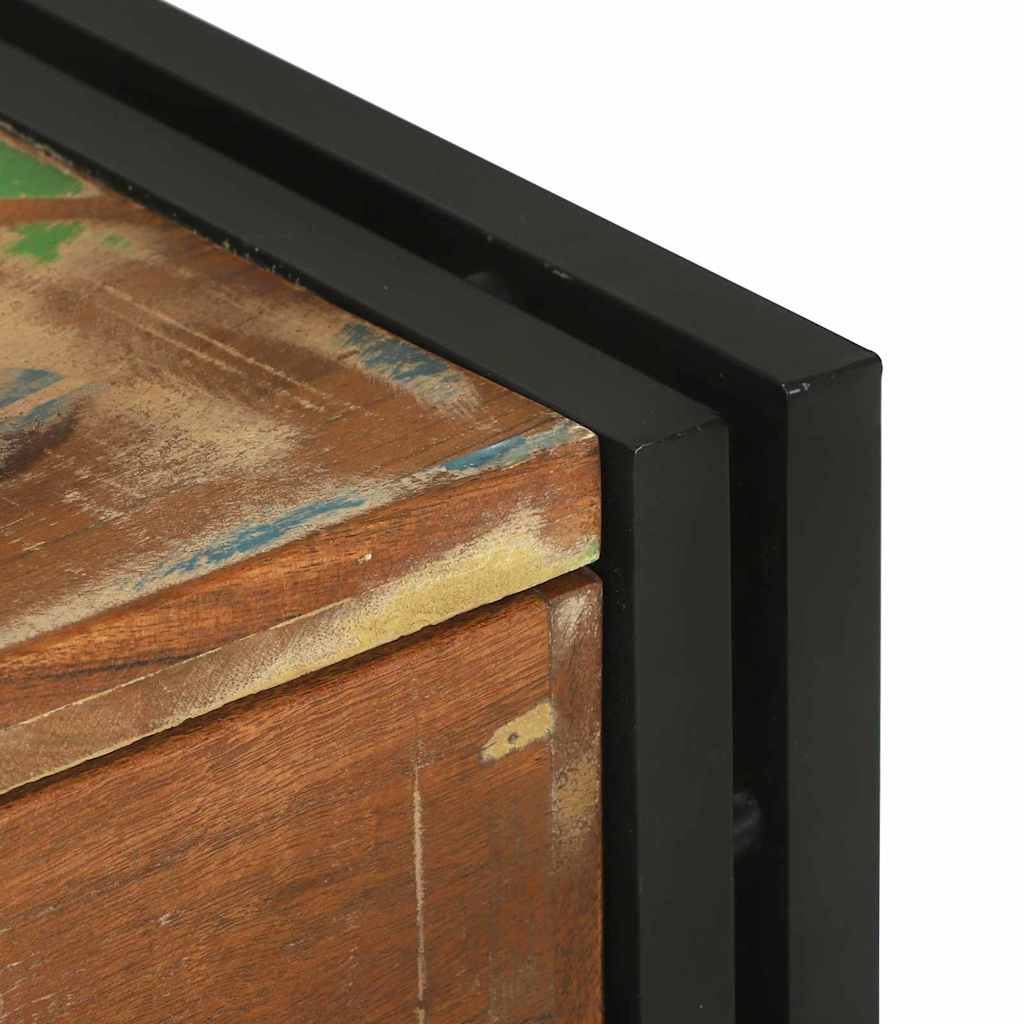 Soffbord Brun med låda 90 x 50 x 38 cm massivt återvunnet trä