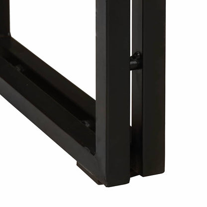 Avlastningsbord Konsollbord Trä med hylla Brun 160 x 33 x 75 cm massivt akacia