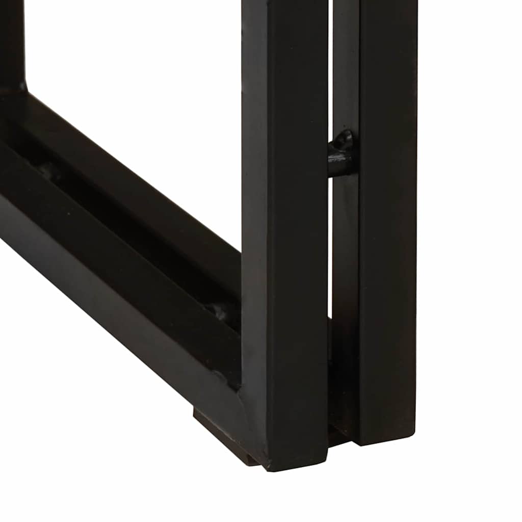 Avlastningsbord Konsollbord Trä med hylla Flerfärgsdesign massivt återvunnet trä