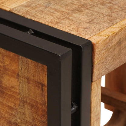 Vinställ Brun 100 x 45 x 33 cm Solid Grov Mangoträ
