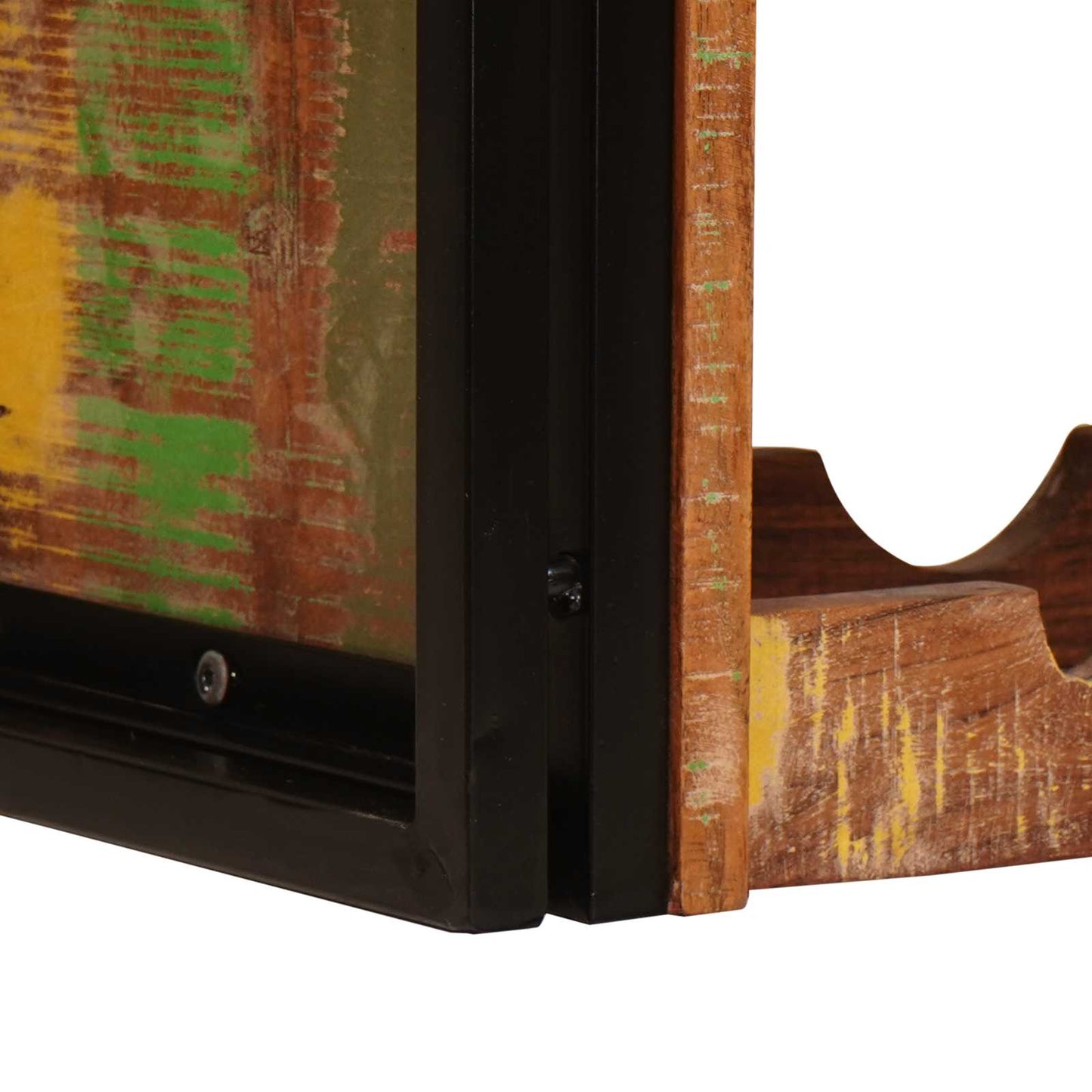 Vinställ Brun 100 x 45 x 33 cm Massivt återvunnet trä