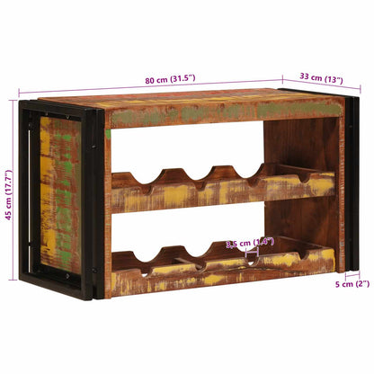 Vinställ Brun 100 x 45 x 33 cm Massivt återvunnet trä