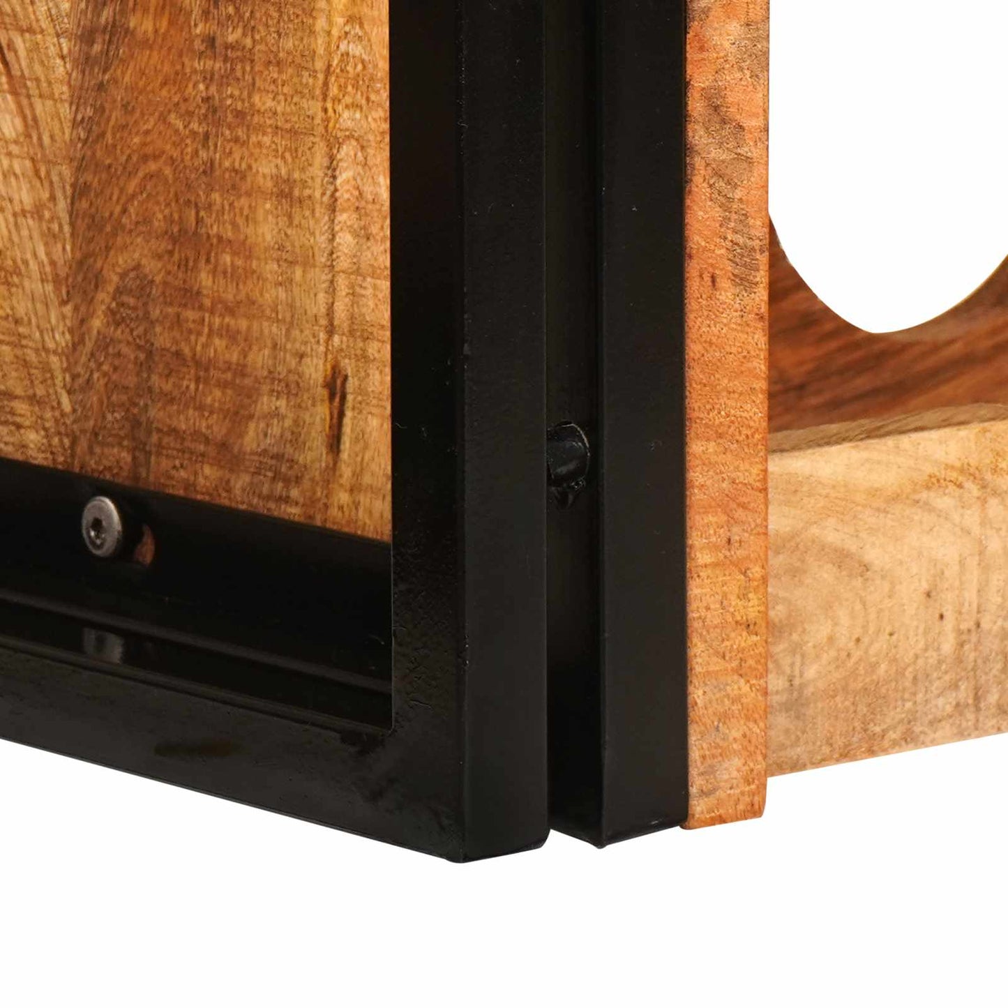 Vinställ Brun 100 x 45 x 33 cm Solid Grov Mangoträ