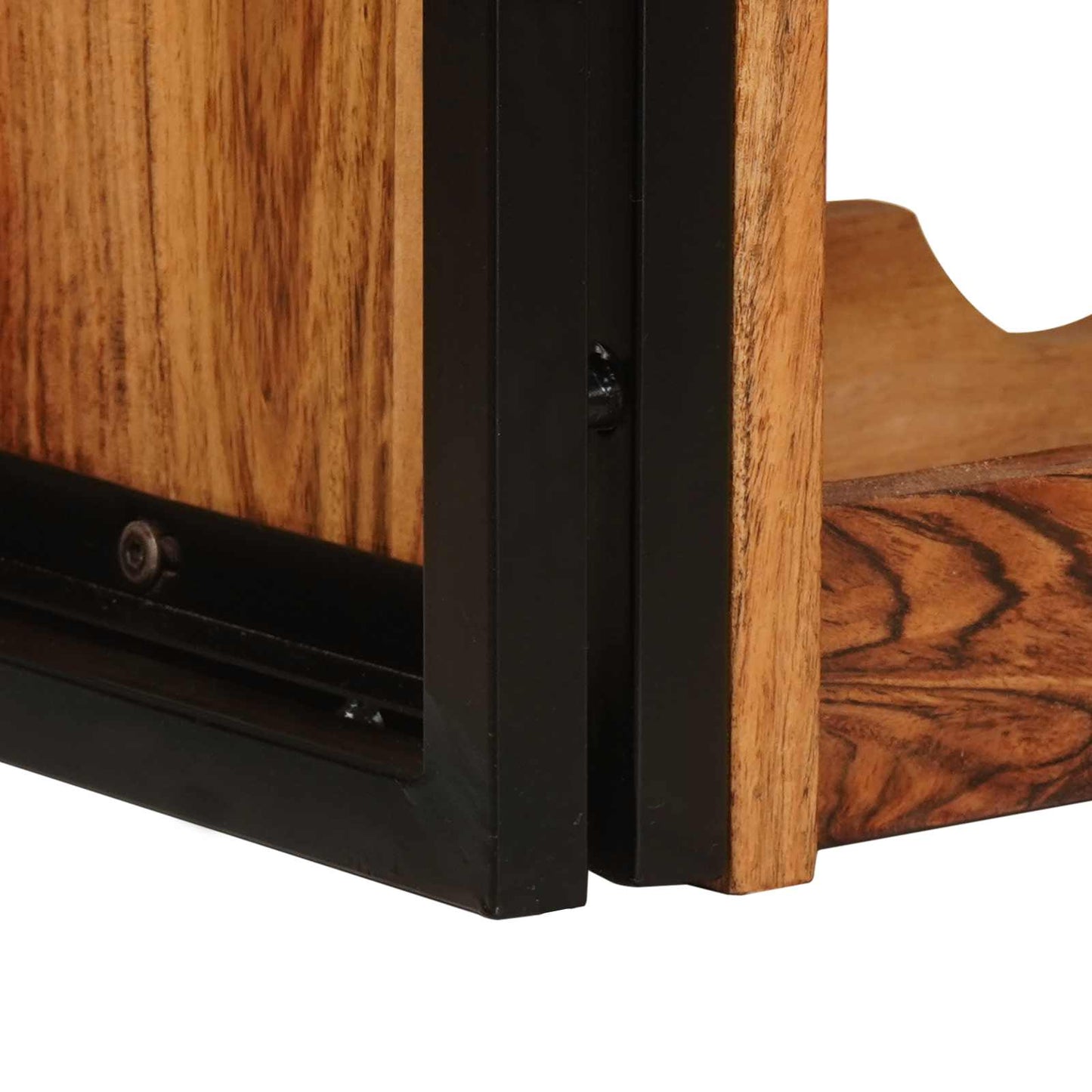 Vinställ Brun 100 x 45 x 33 cm Massivt Akaciaträ