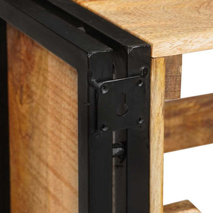 Vinställ Brun 100 x 45 x 33 cm Solid Grov Mangoträ