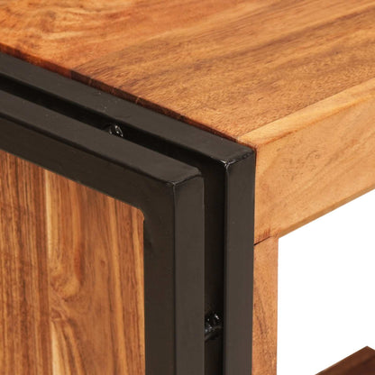 Vinställ Brun 100 x 45 x 33 cm Massivt Akaciaträ